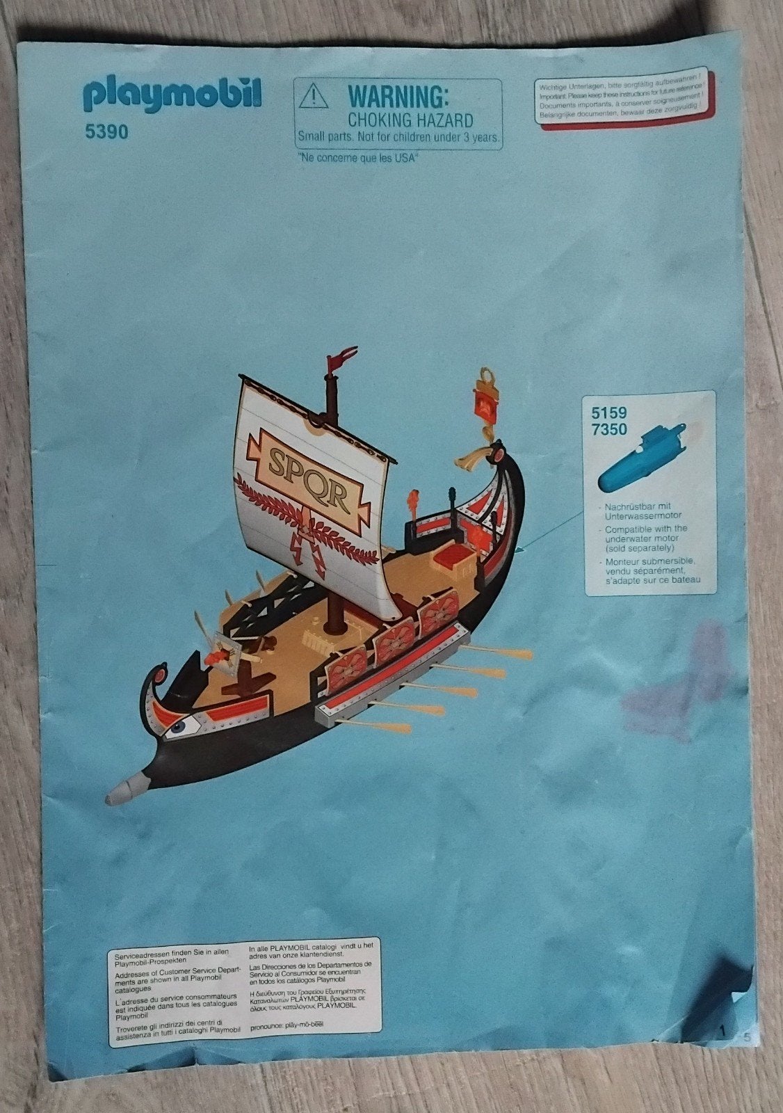 Romeins schip playmobil, Ophalen, Gebruikt