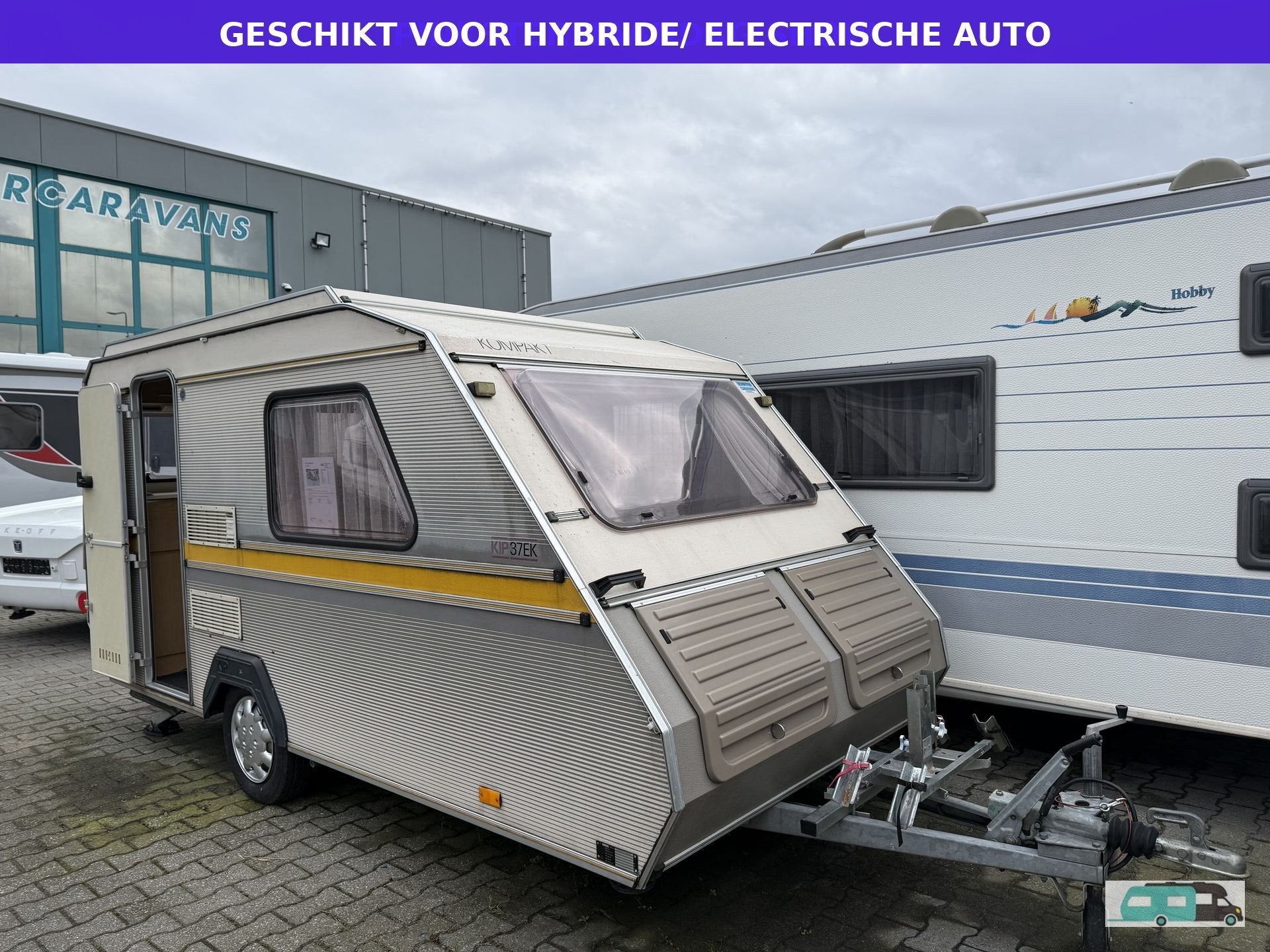 Kip 37 EKV kompakt hefdak (bj 1990), Caravans en Kamperen, Kip, Tot en met 2, Bedrijf, Hefdak