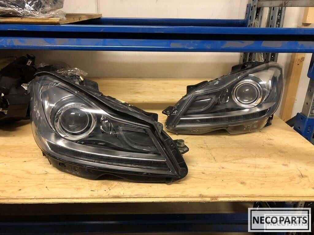 C klasse w204 facelift ils xenon led koplamp origineel set, Gebruikt, -, Ophalen of Verzenden, -