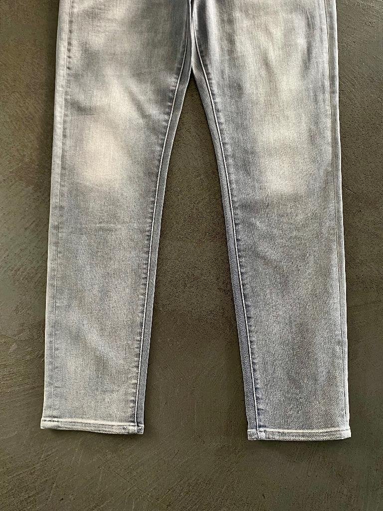 J566 Denham maat W28/L30=36=S jeans spijkerbroek broek grijs, Denham, Ophalen of Verzenden, Zo goed als nieuw, W28 - W29 (confectie 36)