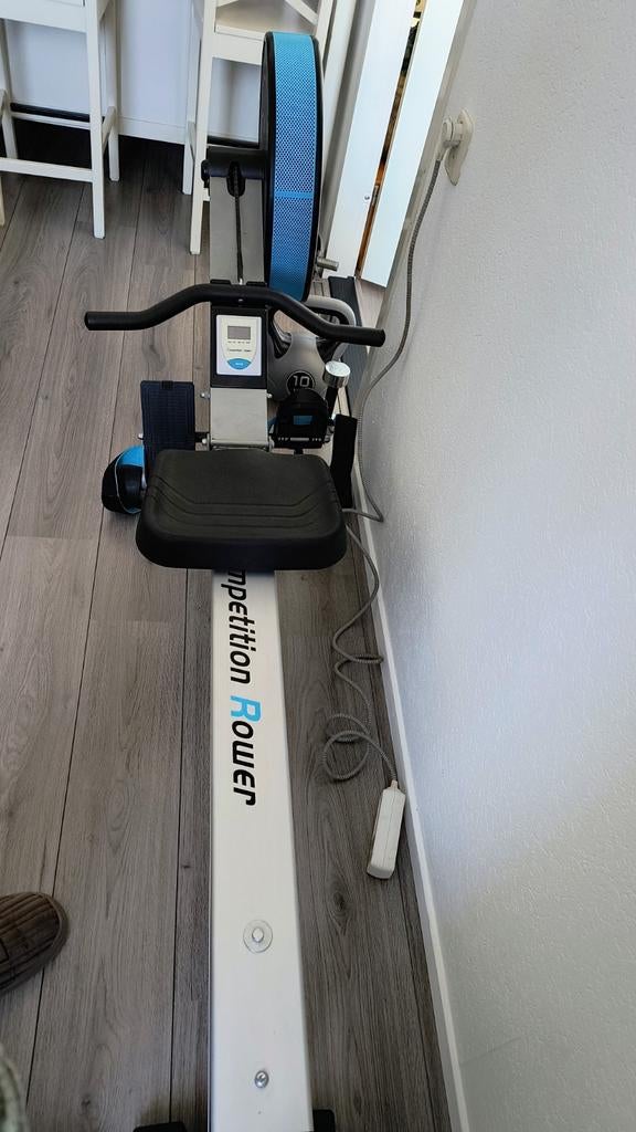 Roeitrainer Luchtweerstand - Competition Rower (Opklapbaar), Ophalen, Metaal, Roeitrainer, Buik