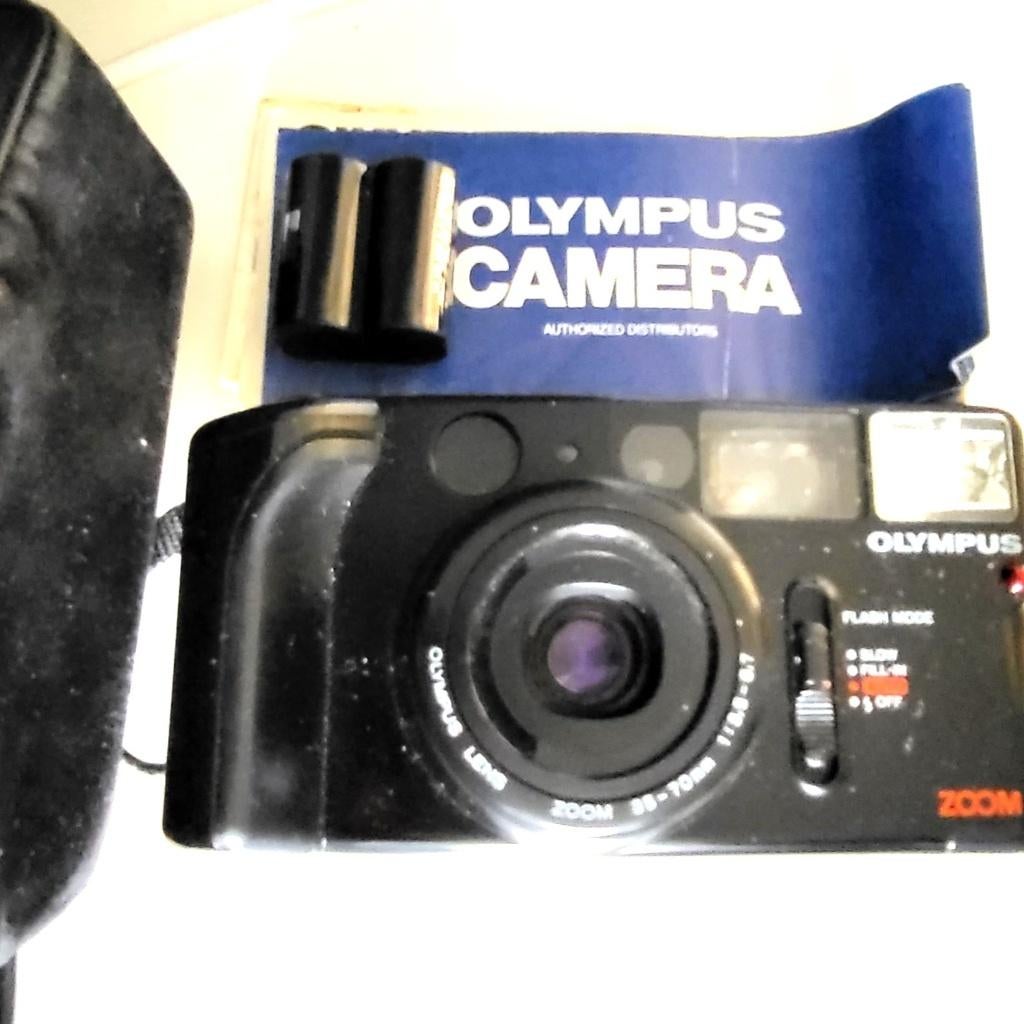 vintage Fototoestel az 1 zoom olympus Fotocamera Analoog, Ophalen of Verzenden, Compact, Olympus