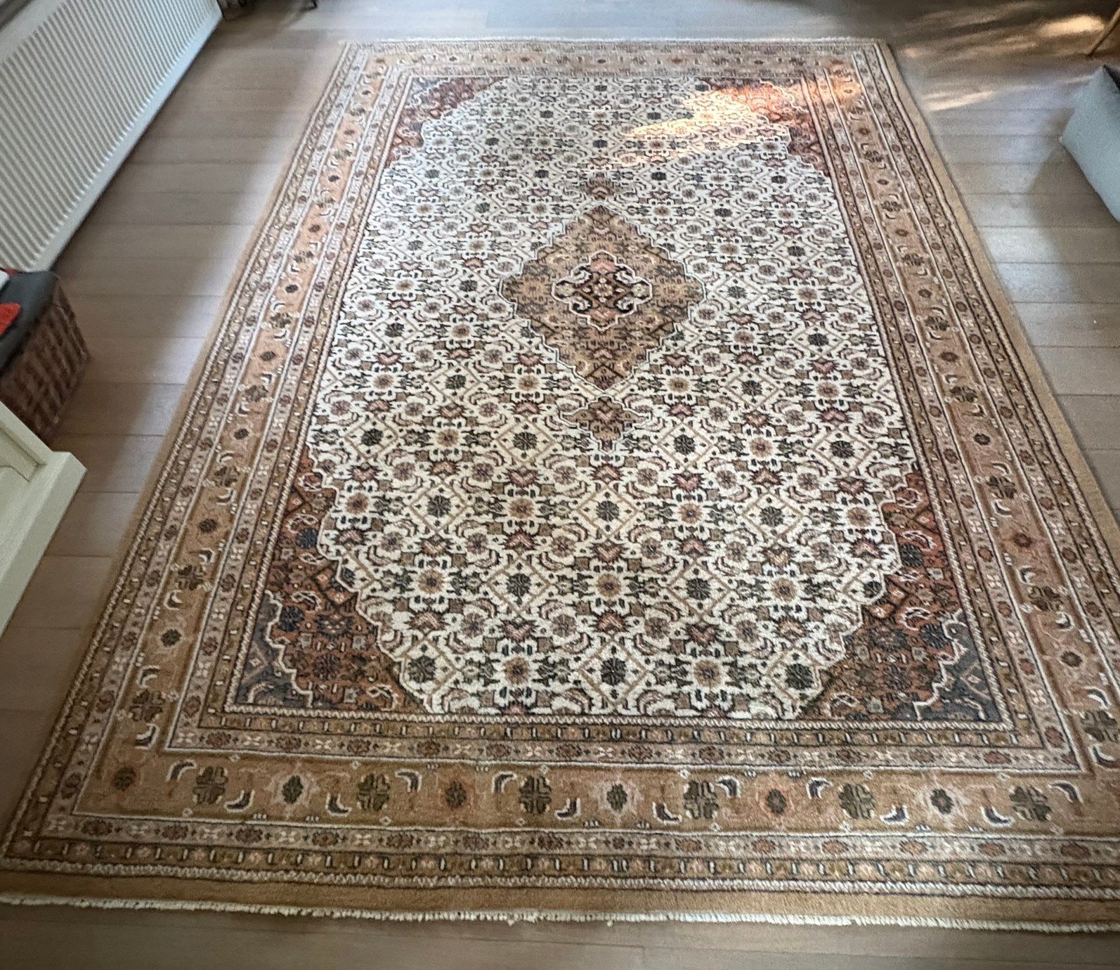 Groot zwaar vloerkleed, wol,  350x250, Ophalen, Beige, Rechthoekig, 200 cm of meer