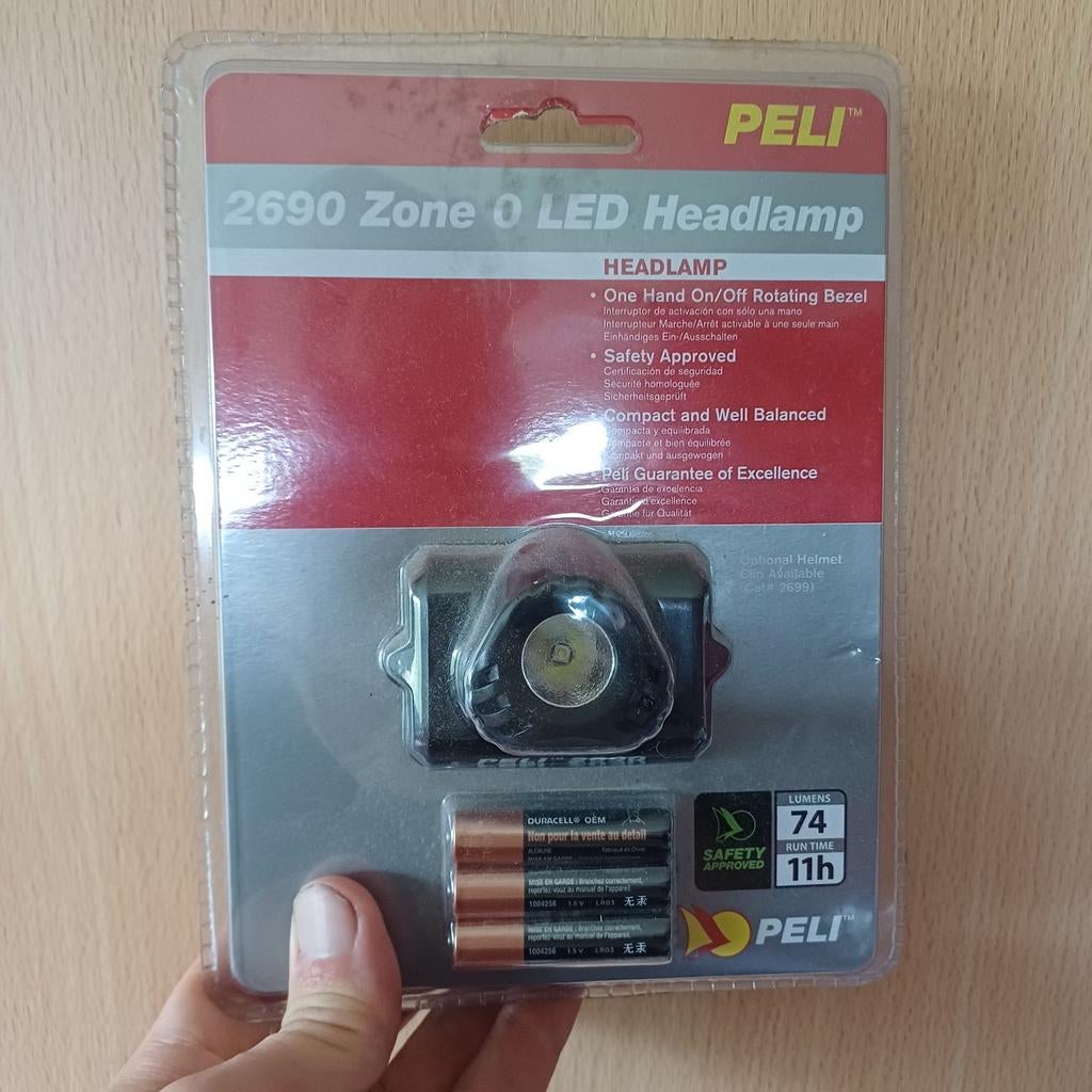 Peli 2690 Zone 0 LED hoofdlamp, Caravans en Kamperen, Ophalen of Verzenden, Nieuw, Batterij