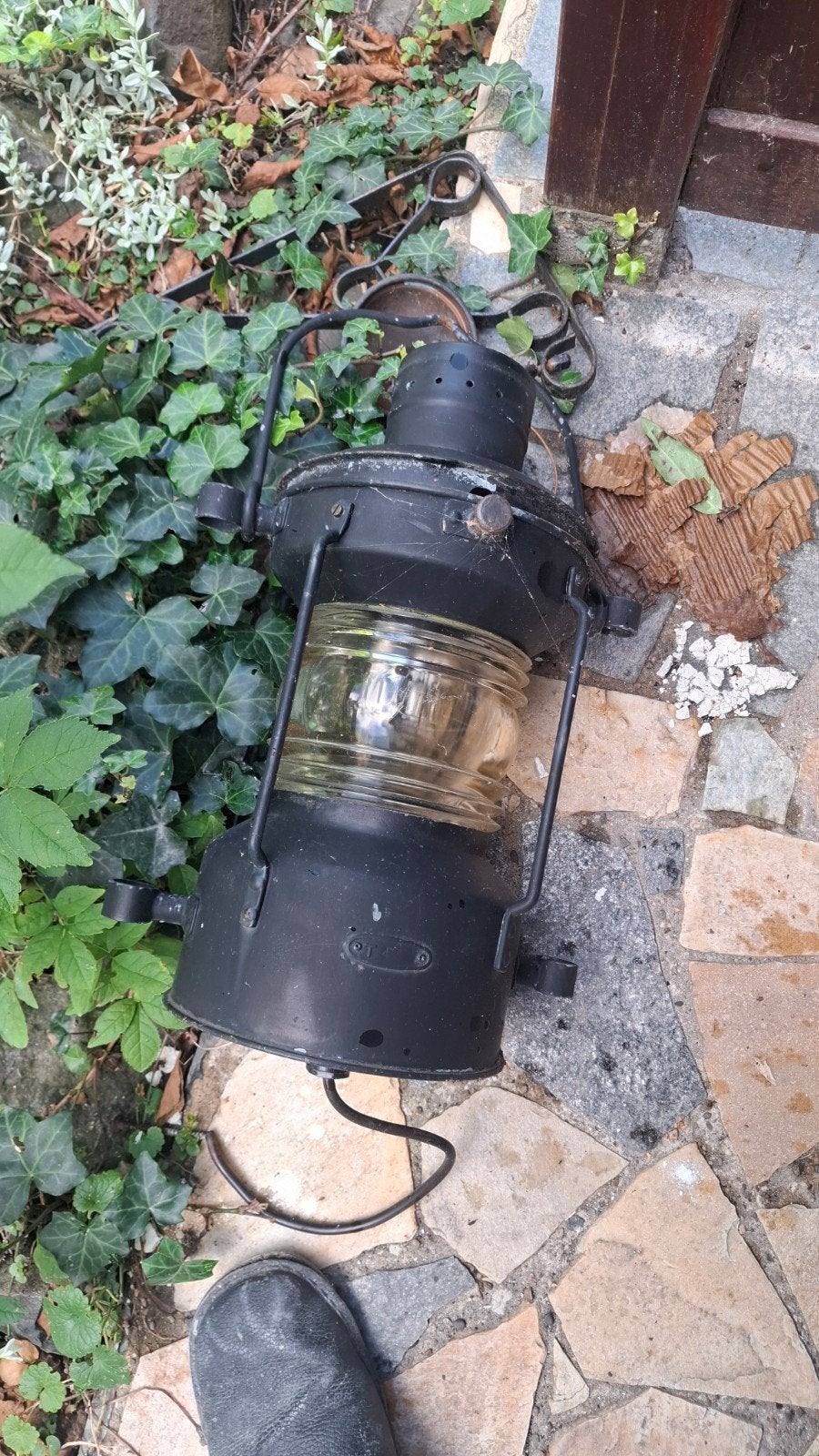 Antieke scheepslamp / lantaarn, Ophalen of Verzenden