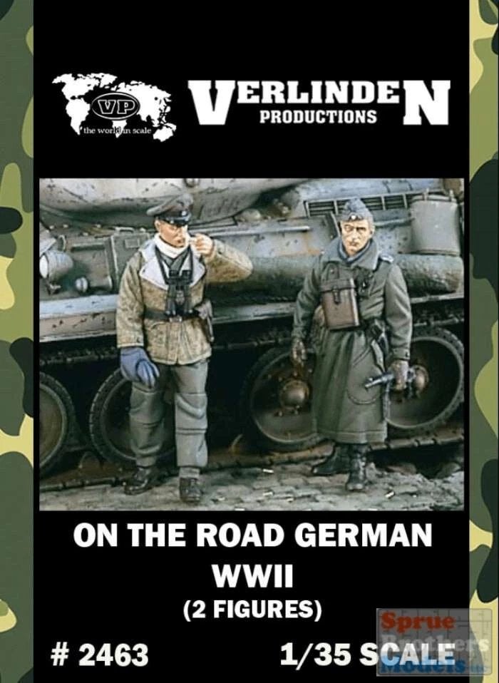 D-4,VERLINDEN 1-35,NO,2463 On the Road German WWII 2 Figures, Ophalen of Verzenden, Nieuw, 1:35 tot 1:50