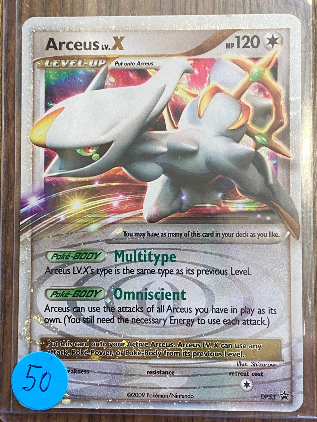 Arceus LV. X promo DP53 NM, Ophalen of Verzenden, Zo goed als nieuw, Losse kaart, Foil