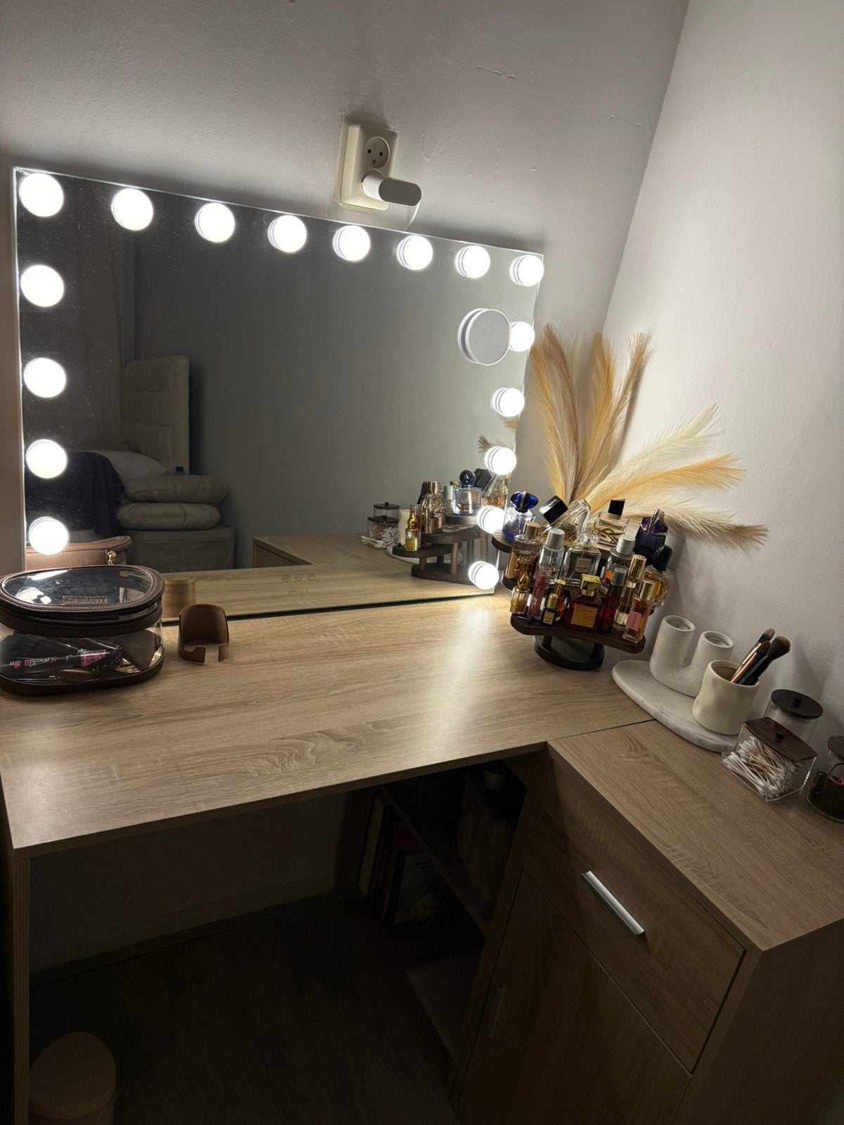VidaXl Hoekbureau Eikenkleur, Ophalen, Hout, Hoekbureau, Zo goed als nieuw