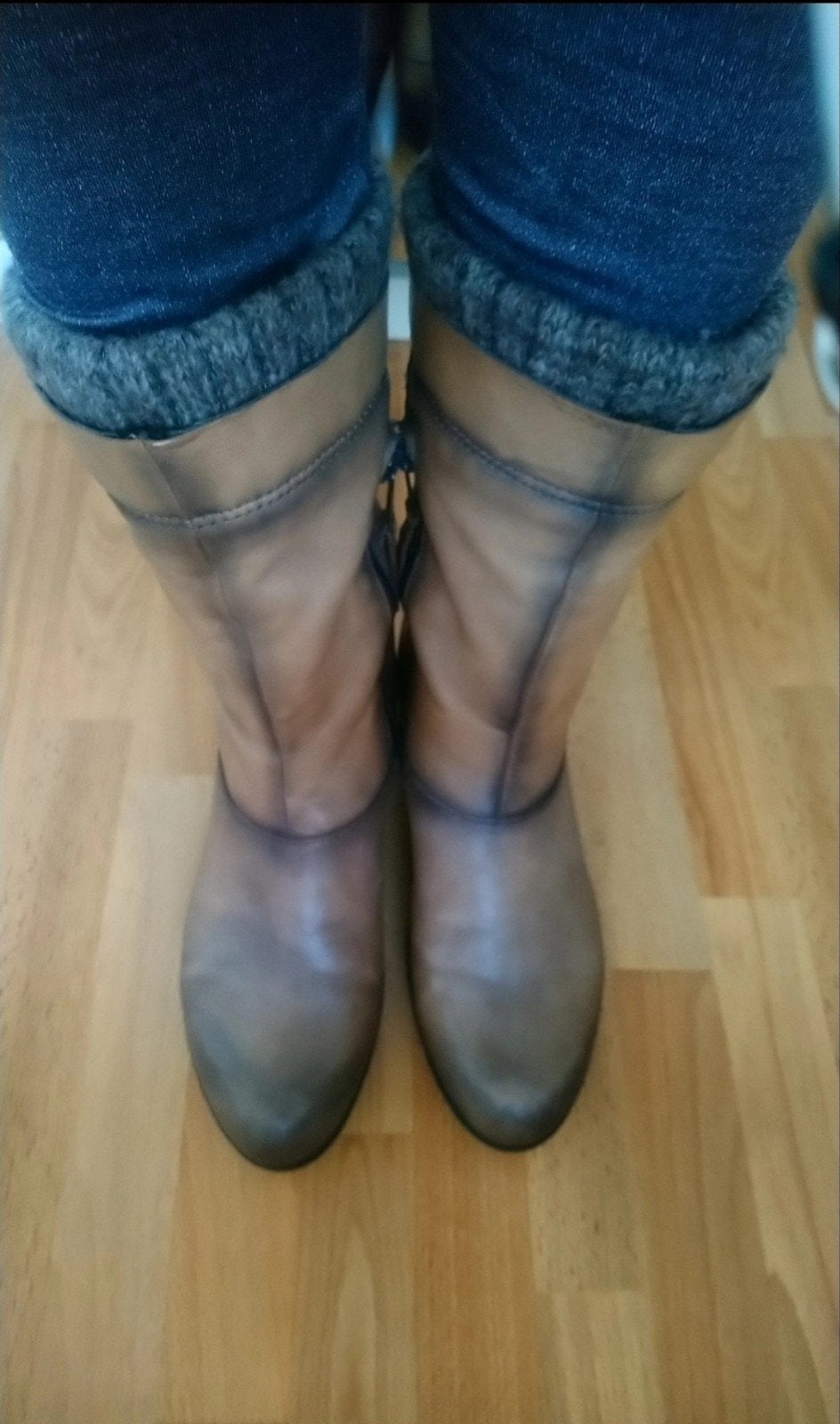 Lerenlaarzen Mjus, Kleding | Dames, Bruin, Snowboots, Ophalen of Verzenden, Mjus