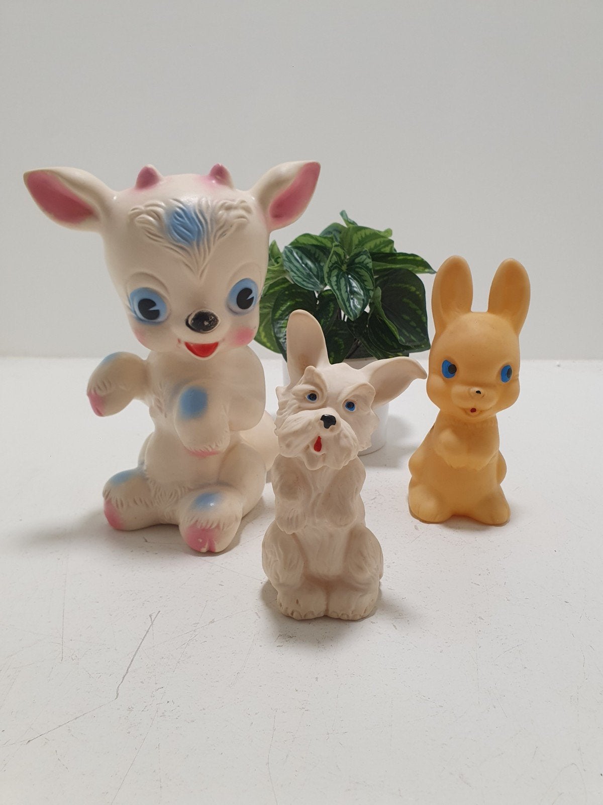 Vintage 'Rubbertoys' konijntje, Ophalen of Verzenden