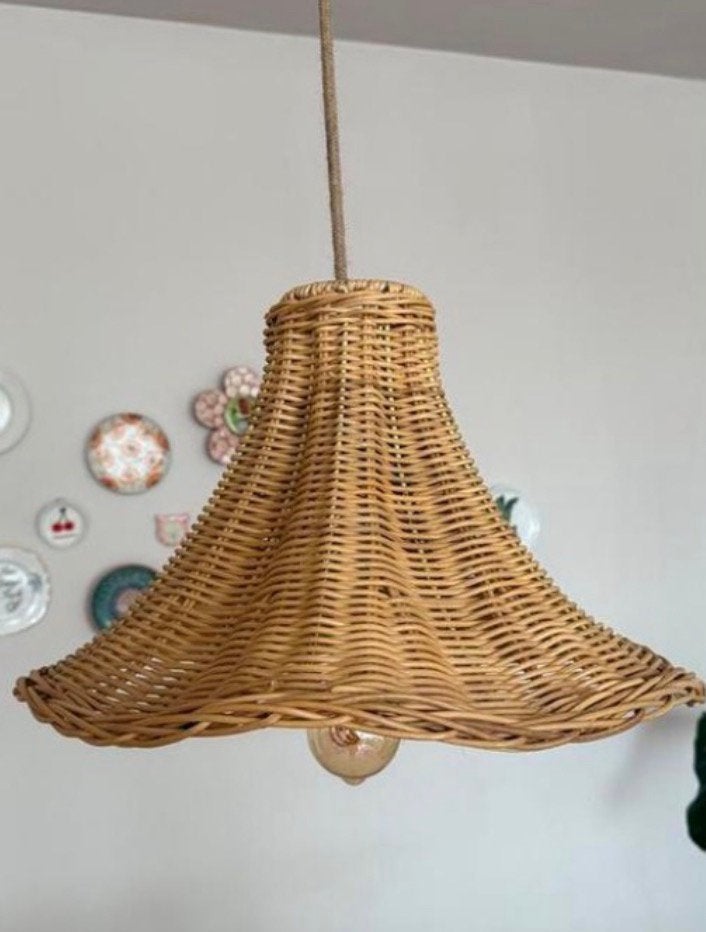 Anna nina lamp rotan rattan hanglamp nieuw romy boomsma, Ophalen of Verzenden, Nieuw