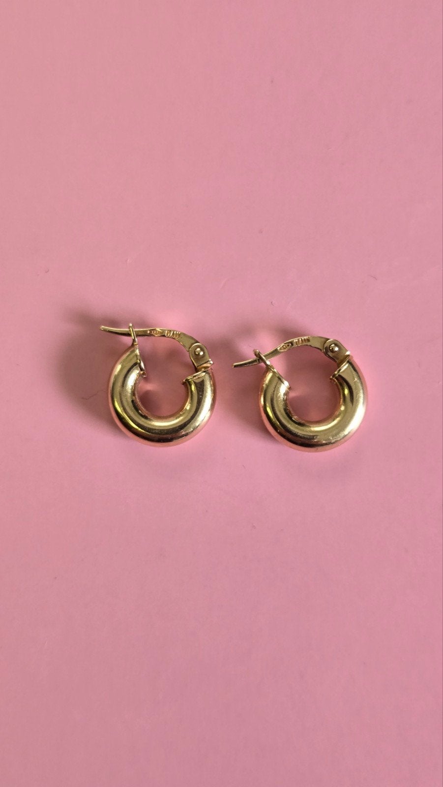 Gouden oorbellen 14 karaat, Sieraden, Tassen en Uiterlijk, Oorbellen, Ophalen of Verzenden, Zo goed als nieuw, Goud, Goud
