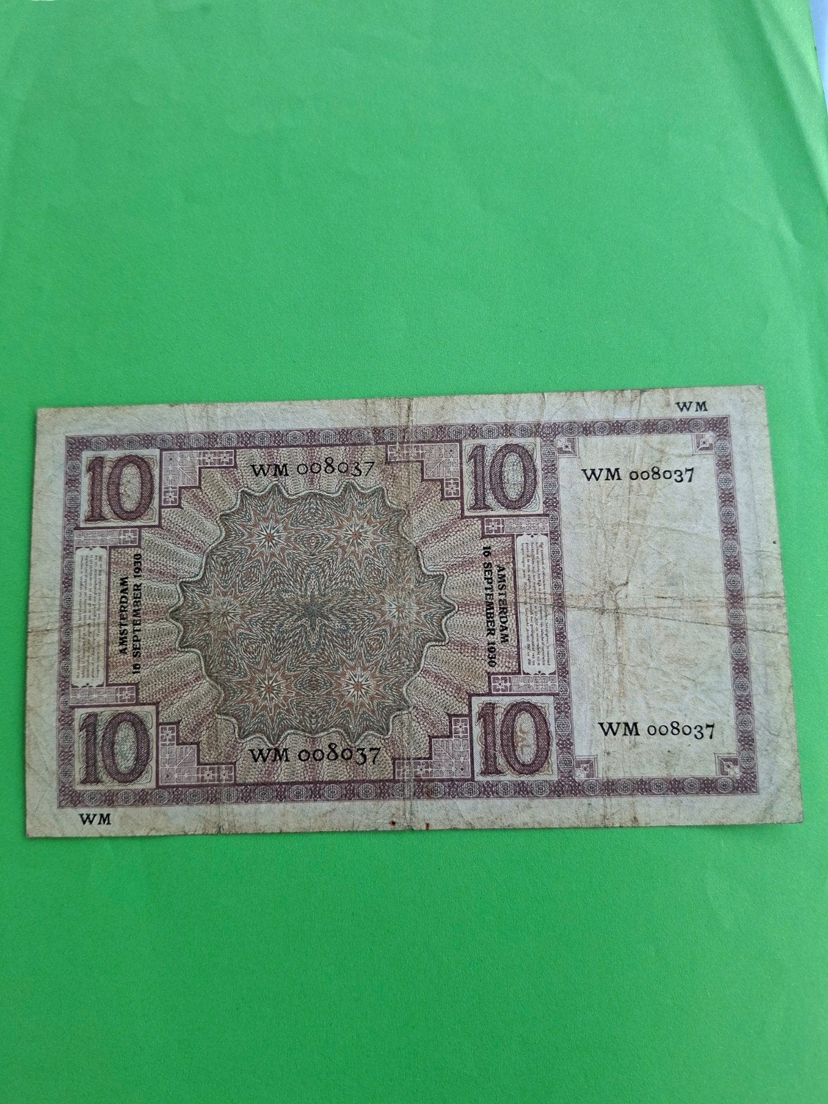 10 gulden Zeeuws Meisje proofserie uit 1930 ZF
Serie nummer, Ophalen of Verzenden, 10 gulden, Los biljet