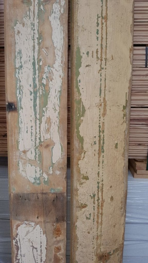 OUDE BALKEN MET KRAAL CA 75X225MM, Ophalen, Gebruikt, Hout