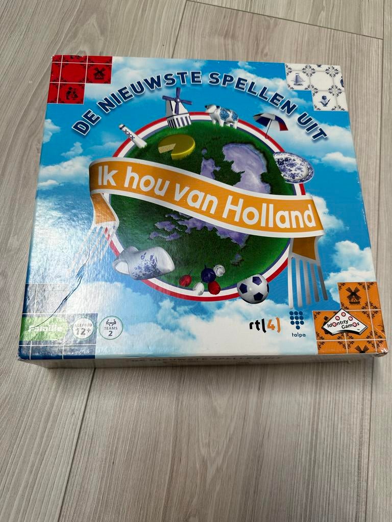 Ik hou van Holland - Het Bordspel - Bekend van RTL4, Drie of vier spelers, Ophalen, Gebruikt