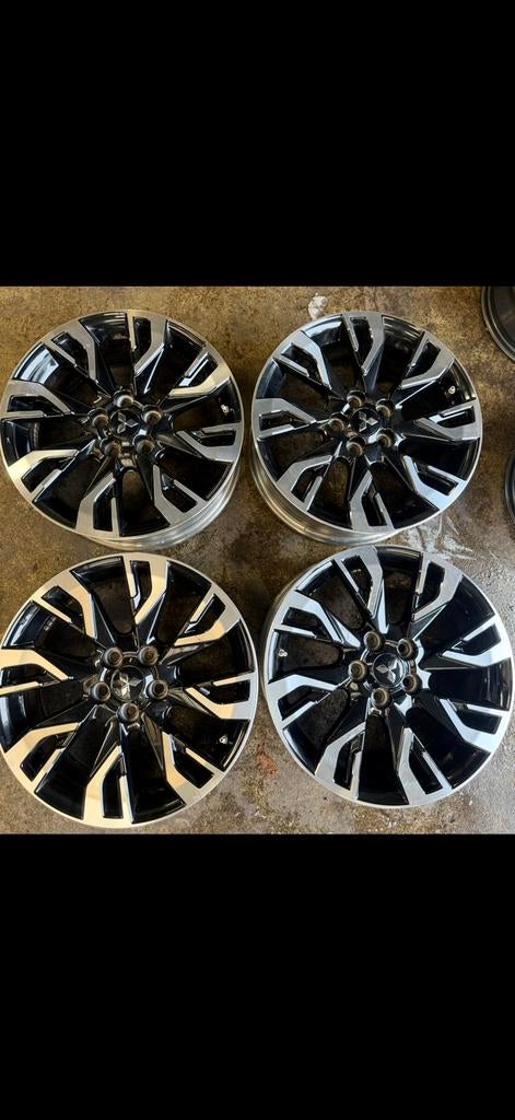 Originele Mitsubishi 18” velgen 7J ET38 Chromezwart met TPMS, Ophalen, 18 inch, Velg(en), All Season