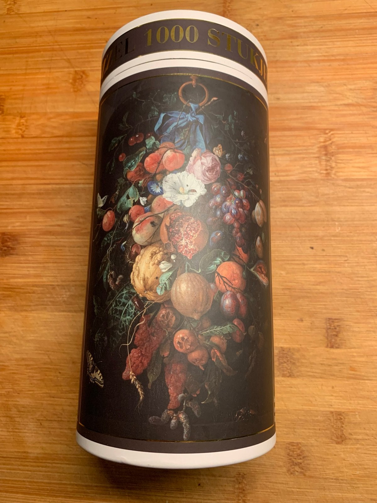 Legpuzzel 1000 stukjes - Bloemen en fruit stilleven, Hobby en Vrije tijd, Ophalen of Verzenden, 500 t/m 1500 stukjes, Nieuw, Legpuzzel