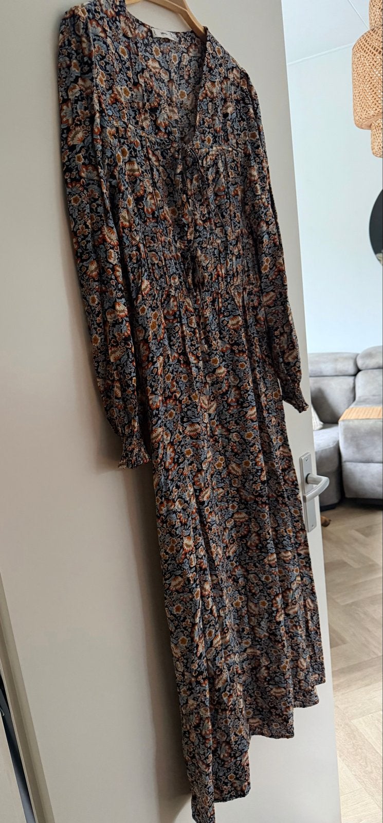 Mango Bloemenprint Jurk Maat S, Meerkleurig, Ophalen of Verzenden, Zo goed als nieuw, Maat 36 (S)