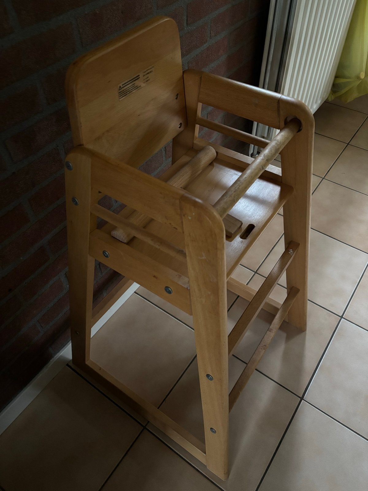 Houten kinderstoel - Meegroeistoel, Ophalen, Gebruikt, Meegroeistoel, Aanschuifbaar