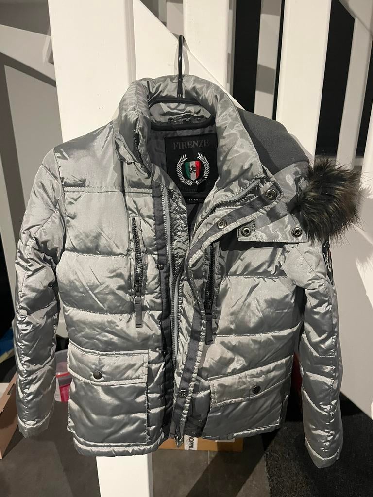 Jongens jas maat 140, Ophalen of Verzenden, Zo goed als nieuw, Overige maten, Blauw