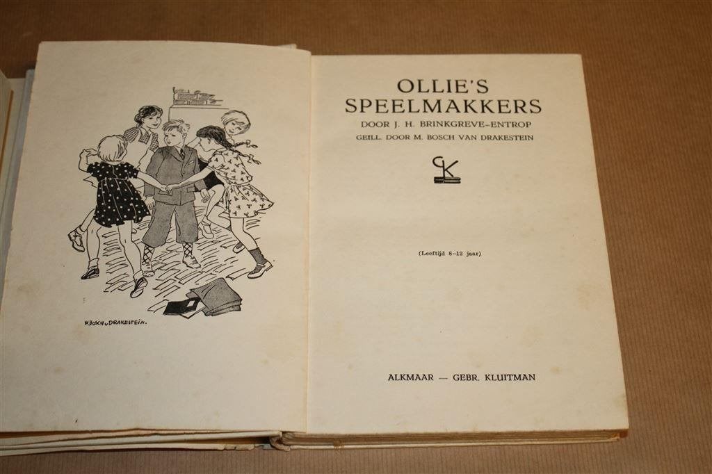 Ollie's speelmakkers. Brinkgreve-Entrop. Kluitman 1942., Ophalen of Verzenden, Gelezen