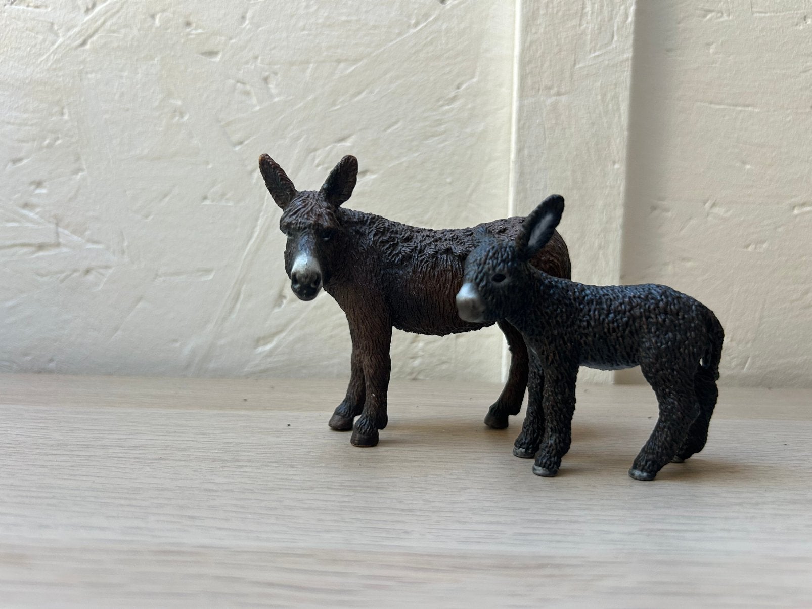Schleich ezels, Ophalen of Verzenden, Zo goed als nieuw, Paard, Beeldje of Figuurtje