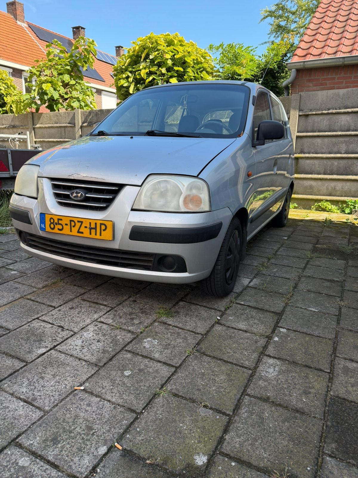 Hyundai Atos 1.1 2005 Grijs, Voorwielaandrijving, Stof, 31 €/maand, 4 cilinders