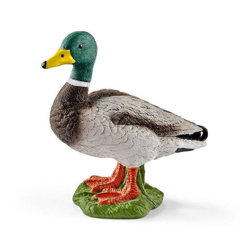 Schleich 13824 eend, dierfiguur, Verzamelen, Dierenverzamelingen, Verzenden, Zo goed als nieuw, Vogel, Beeldje of Figuurtje