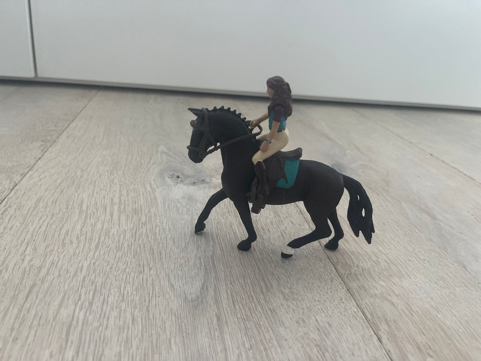 Schleich paard met ruiter - Zo goed als nieuw, Ophalen of Verzenden, Zo goed als nieuw