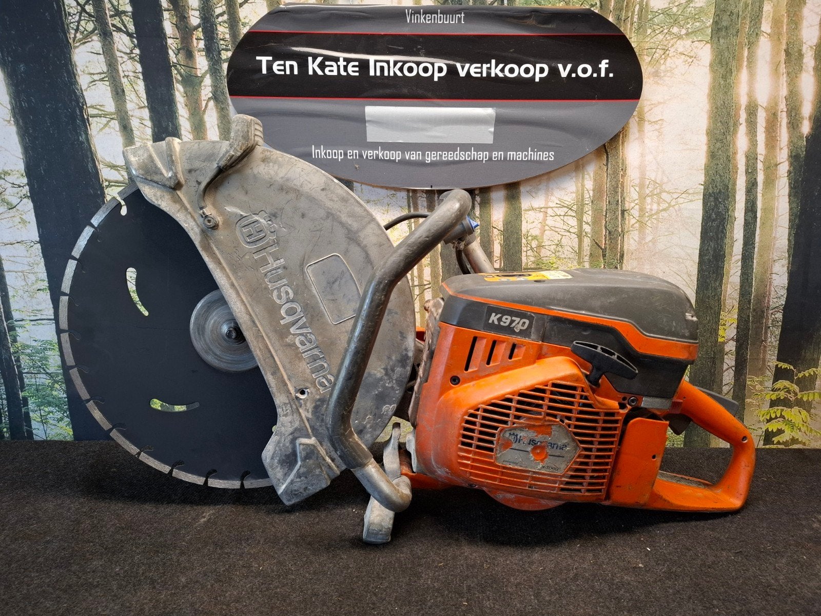 Husqvarna bandenzaag doorslijper k970 400mm., Ophalen, Gebruikt, Husqvarna