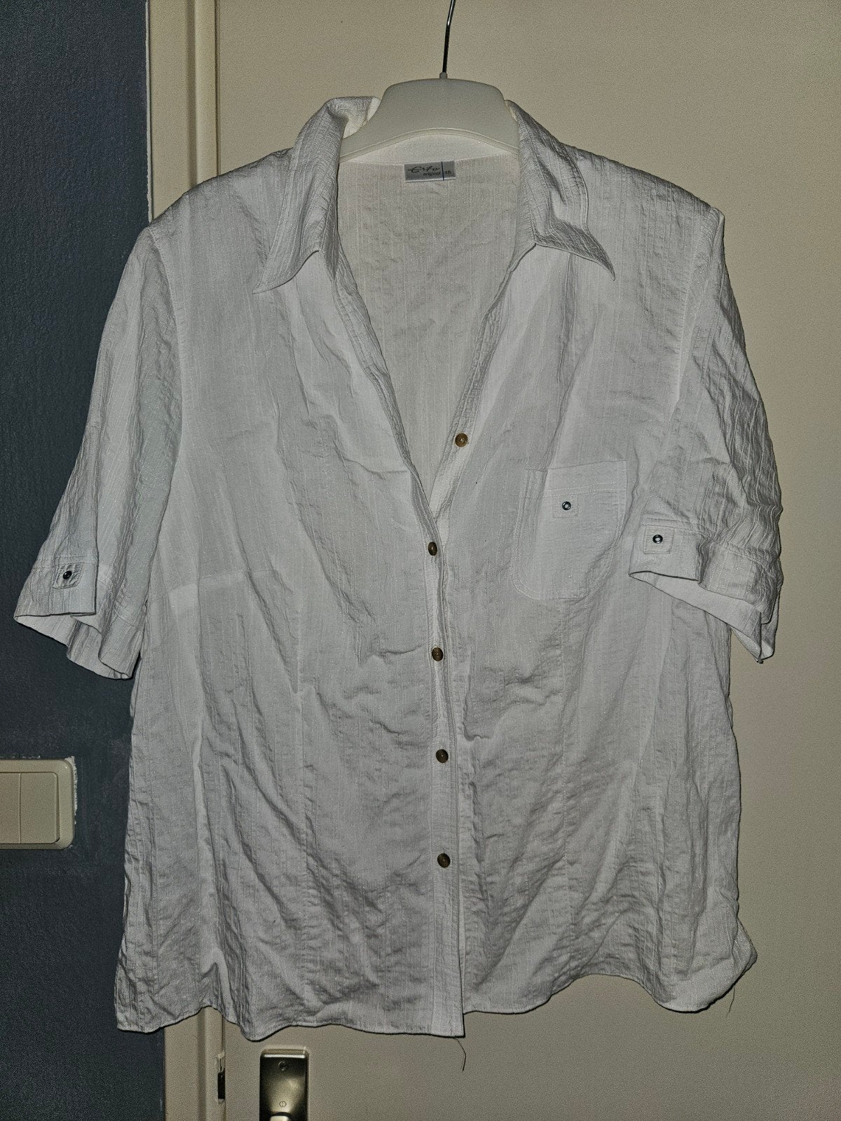 Witte Erfo blouse maat 48, Kleding | Dames, Wit, Erfo, Maat 46/48 (XL) of groter, Ophalen of Verzenden