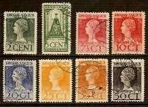 Nederland NVPH nr 121/8 gestempeld Jubileum 1923, Ophalen of Verzenden, T/m 1940, Gestempeld