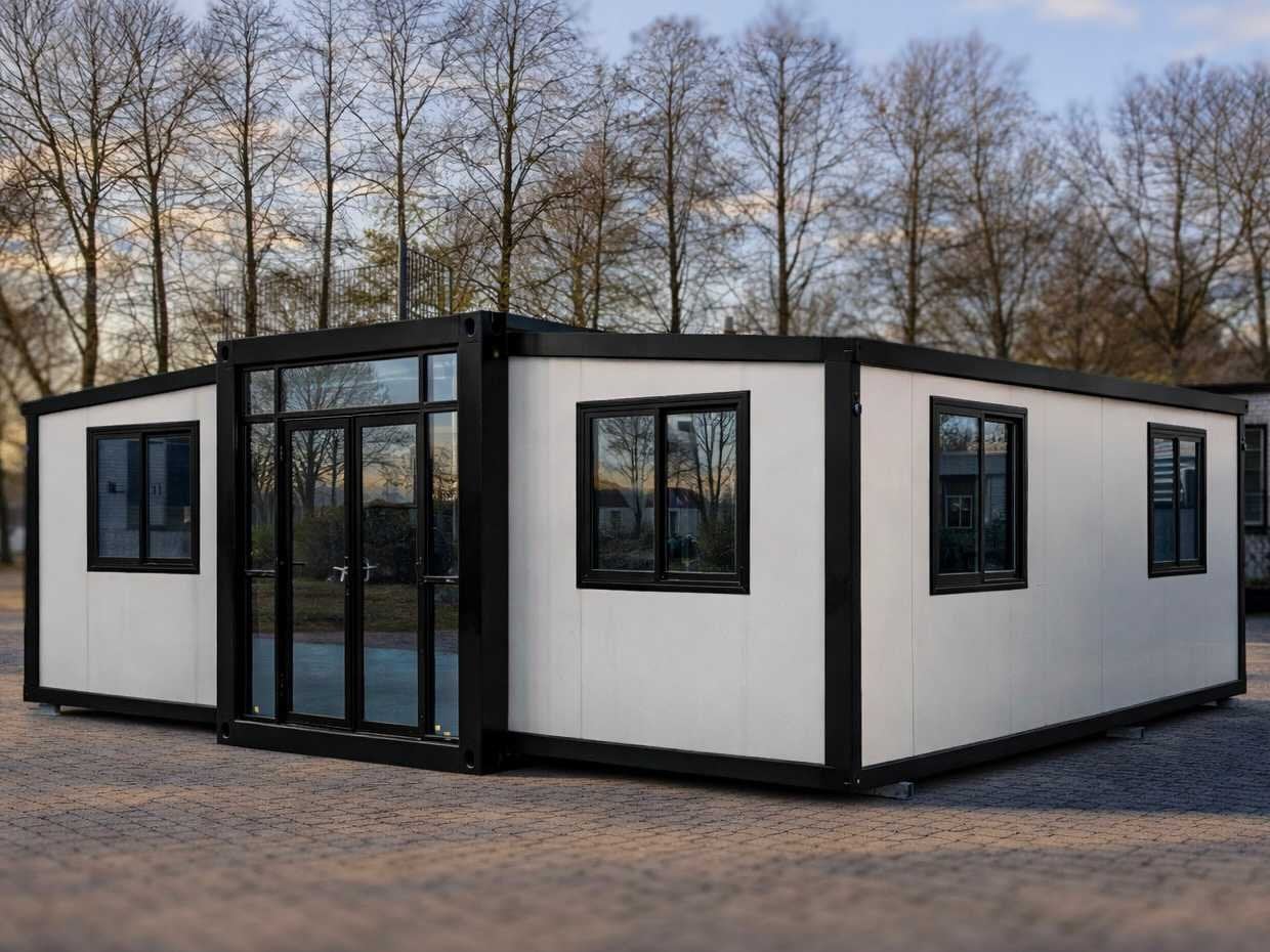 2026 Rhino Houses 36,5 m2 Wit 2 slaapkamers, badkamer en keu