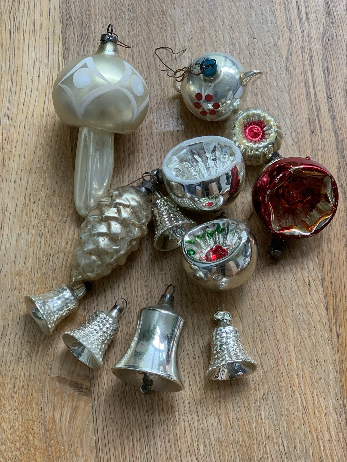 14 x oude kerstballen, Ophalen of Verzenden