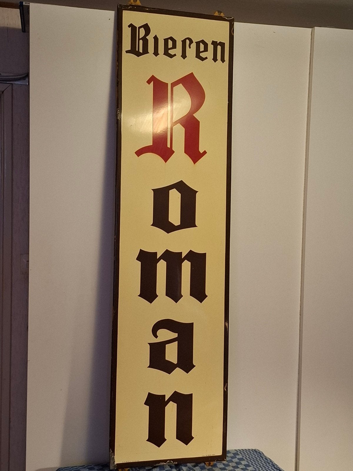 emaille bord, Verzamelen, Biermerken, Ophalen of Verzenden, Reclamebord, Plaat of Schild, Overige merken
