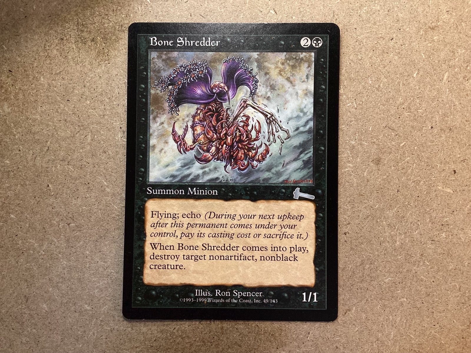 1x Bone Shredder [049/143] (Excellent), Ophalen of Verzenden, Zo goed als nieuw, Losse kaart