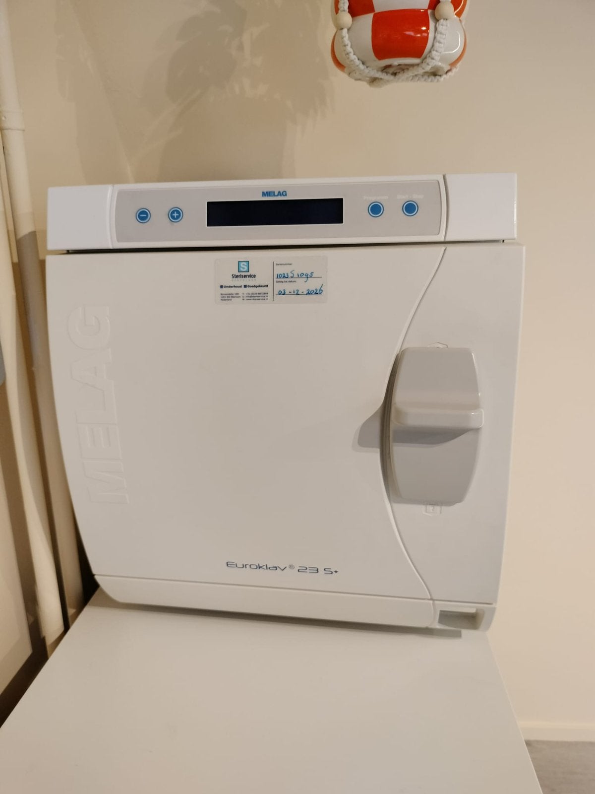 MELAG Euroklav 23 S+ autoclaaf goed onderhouden, Witgoed en Apparatuur, Ophalen, Zo goed als nieuw, Overige typen, Minder dan 85 cm