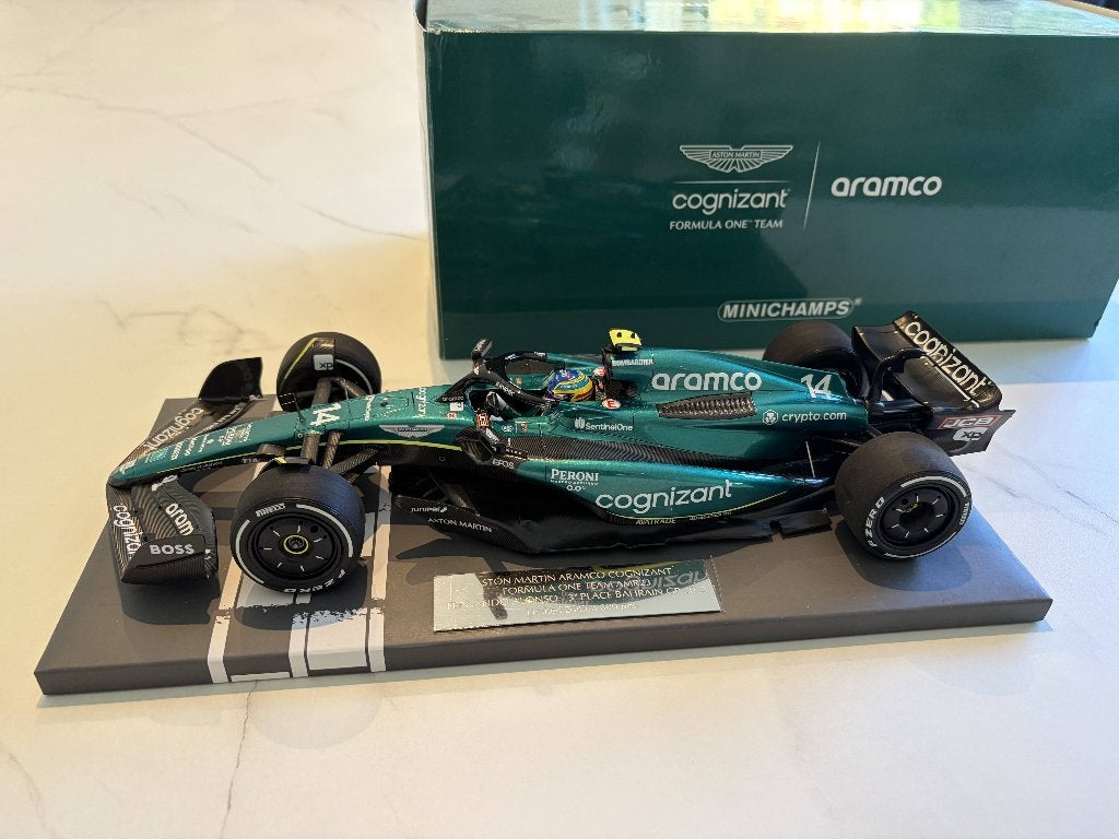 Alonso - Aston Martin - Minichamps F1 1:18 - Ltd edition, Verzenden, Nieuw, Auto, MiniChamps