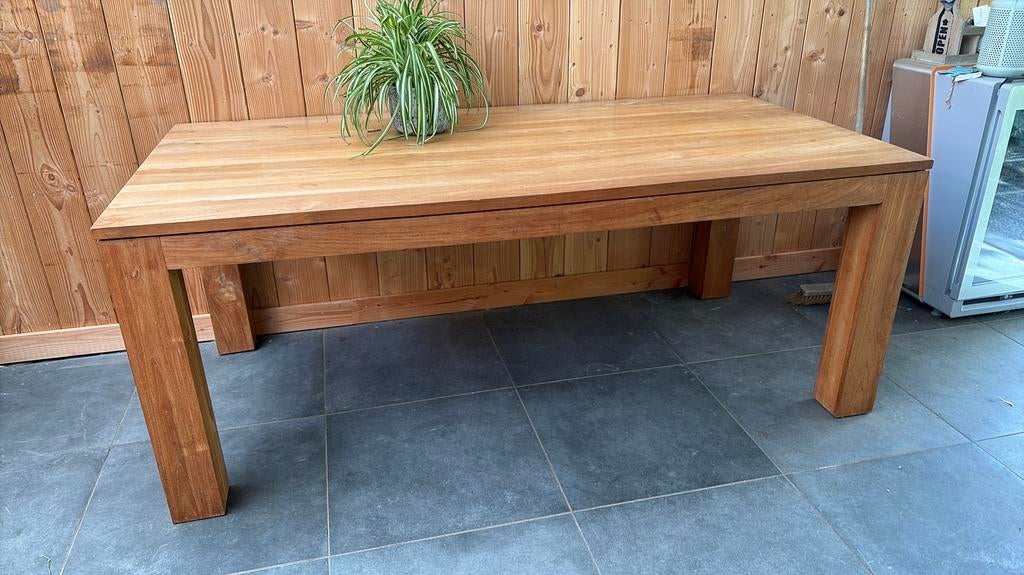 Tafel teak, Ophalen, Gebruikt