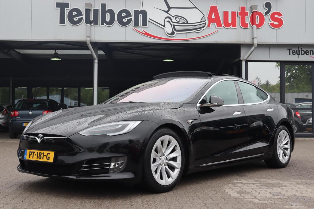 Tesla Model S 75D Base | SOH 85,5% | Full Self-Driving compu, Auto's, Tesla, Stof, Gebruikt, Lichtsensor, Model S