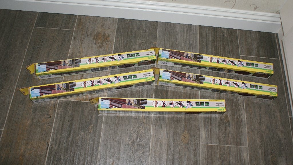 TE KOOP NIEUWE KINZO GARDEN HEKPUNTEN, Kunststof, Nieuw, Ophalen of Verzenden, 3 tot 6 meter