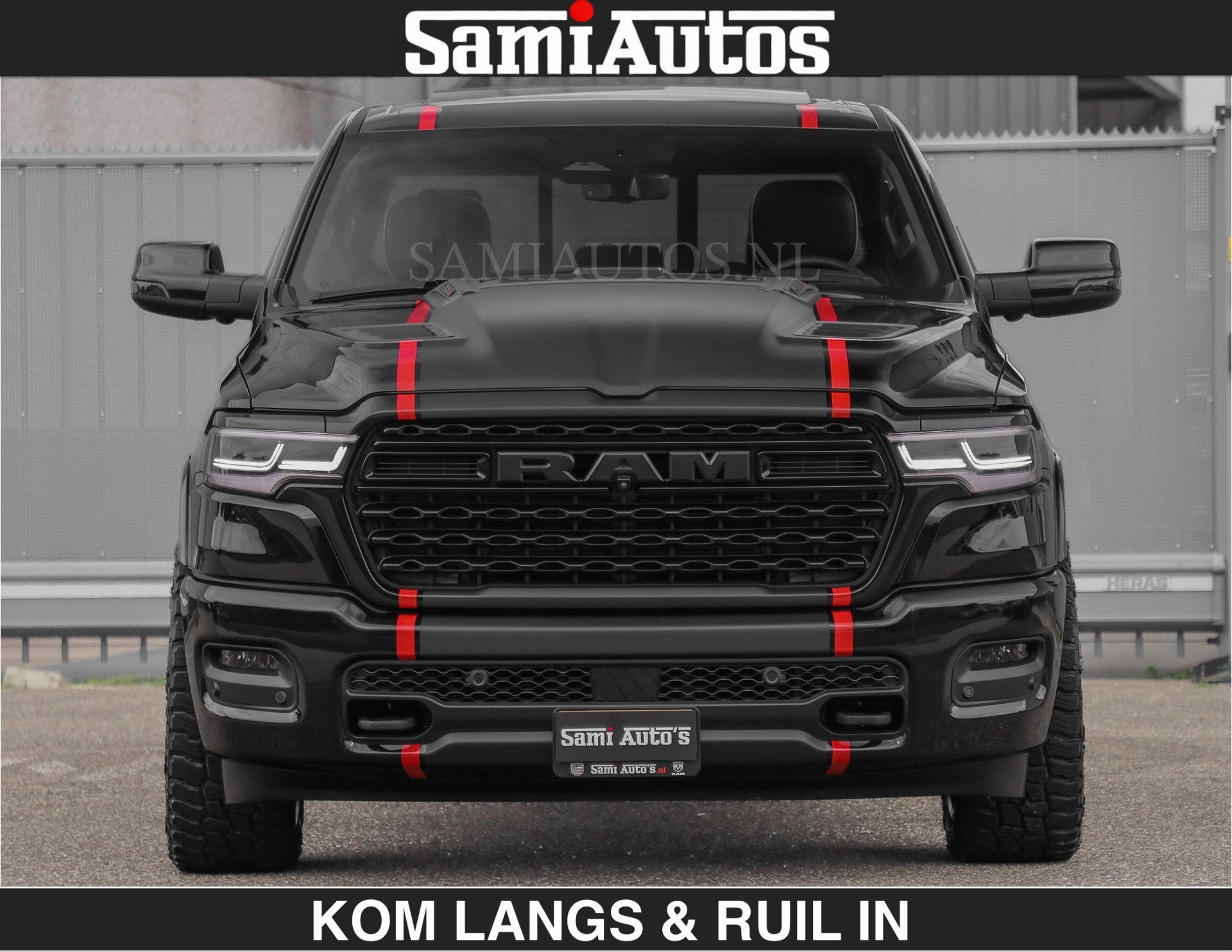 Dodge Ram Limited 540 PK | HUD | LUCHTVERING | MASSAGE | PAS, Auto's, Automaat, Dealer onderhouden, Met garantie (alle), Zwart
