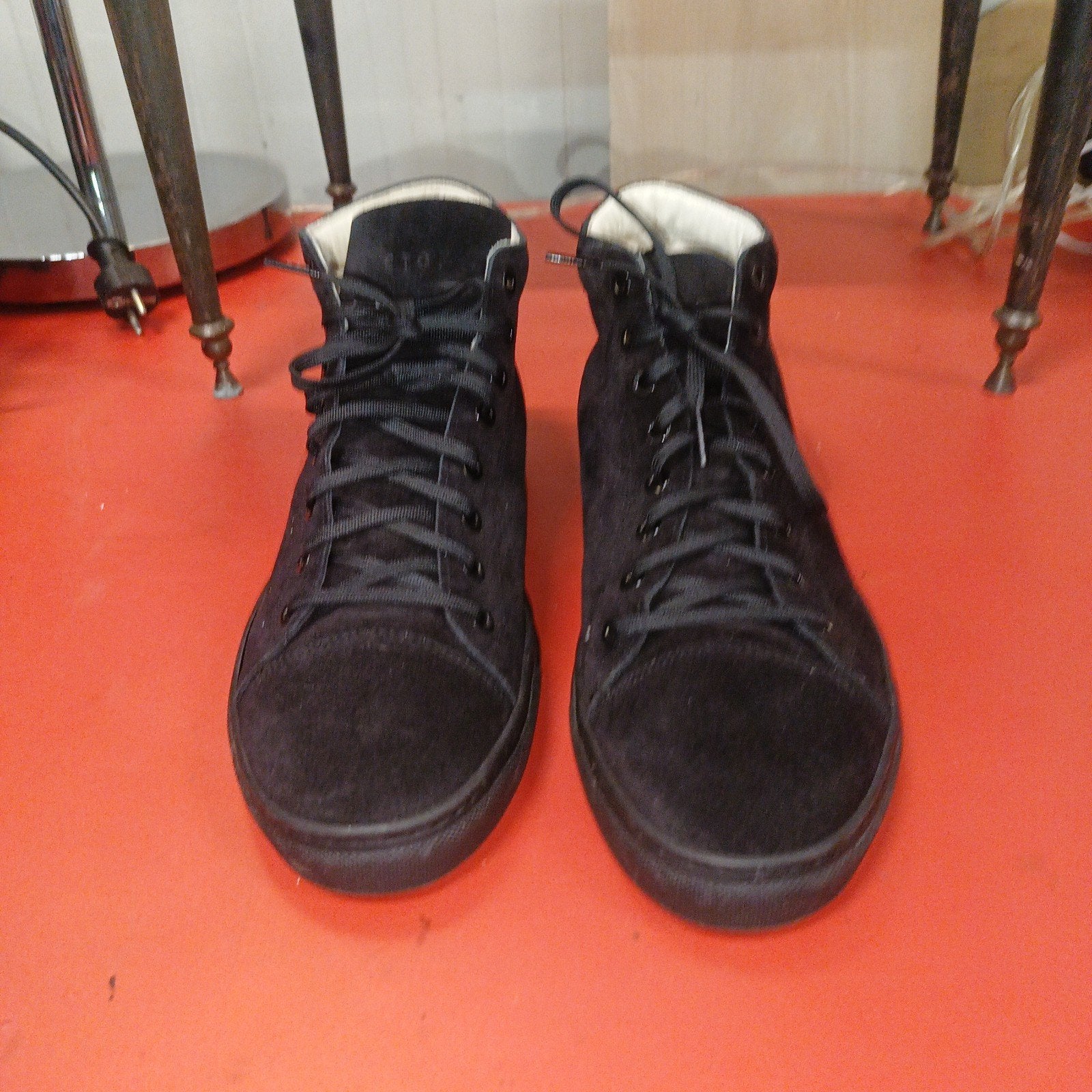 ETQ Amsterdam Mid Top 1 sneakers - Zwart suède, Kleding | Heren, Zwart, ETQ Amsterdam, Ophalen of Verzenden, Sneakers of Gympen
