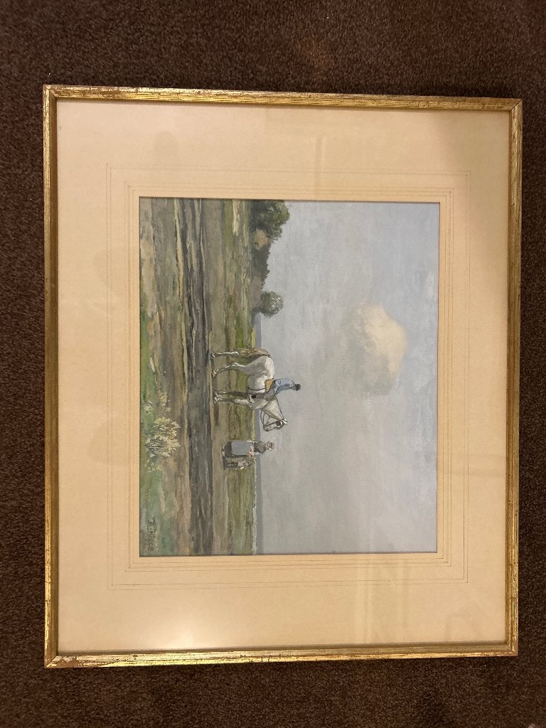 Schilderij van F.B. Höppe (1841-1922), Doek, Ingelijst, Impressionistisch, Ophalen of Verzenden