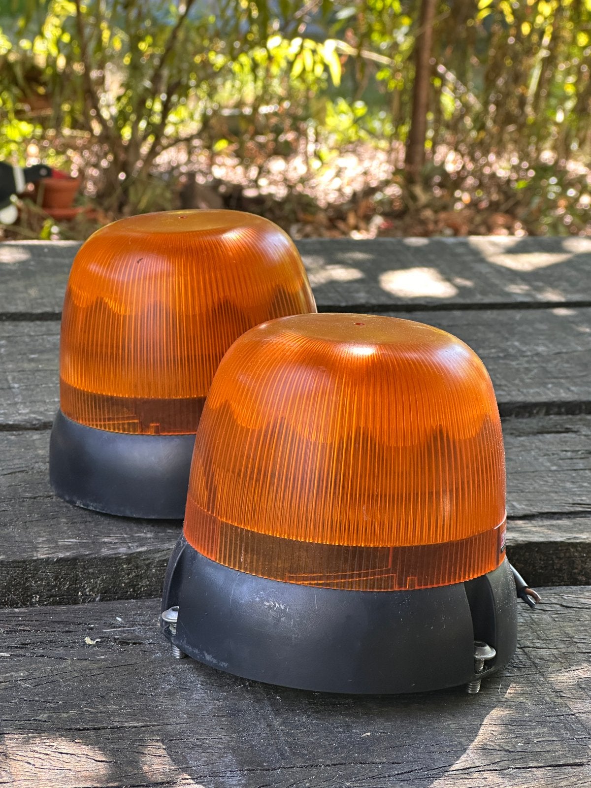 2x Oranje LED Zwaailampen - professionele zwaailichten, Ophalen of Verzenden, Gebruikt, Universele onderdelen