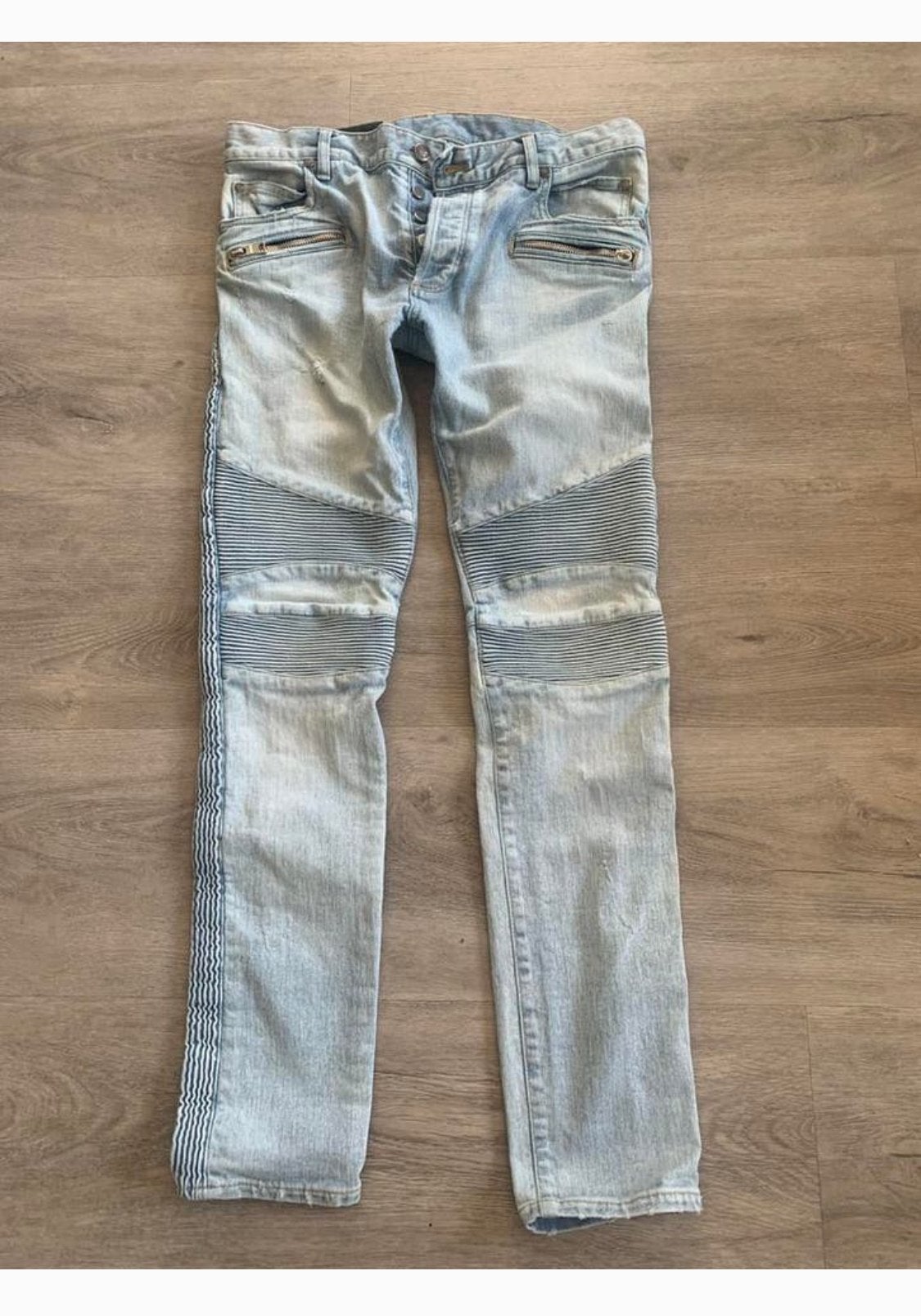 Balmain Jeans Heren Maat 32, Ophalen of Verzenden, Gedragen, Blauw, W32 (confectie 46) of kleiner