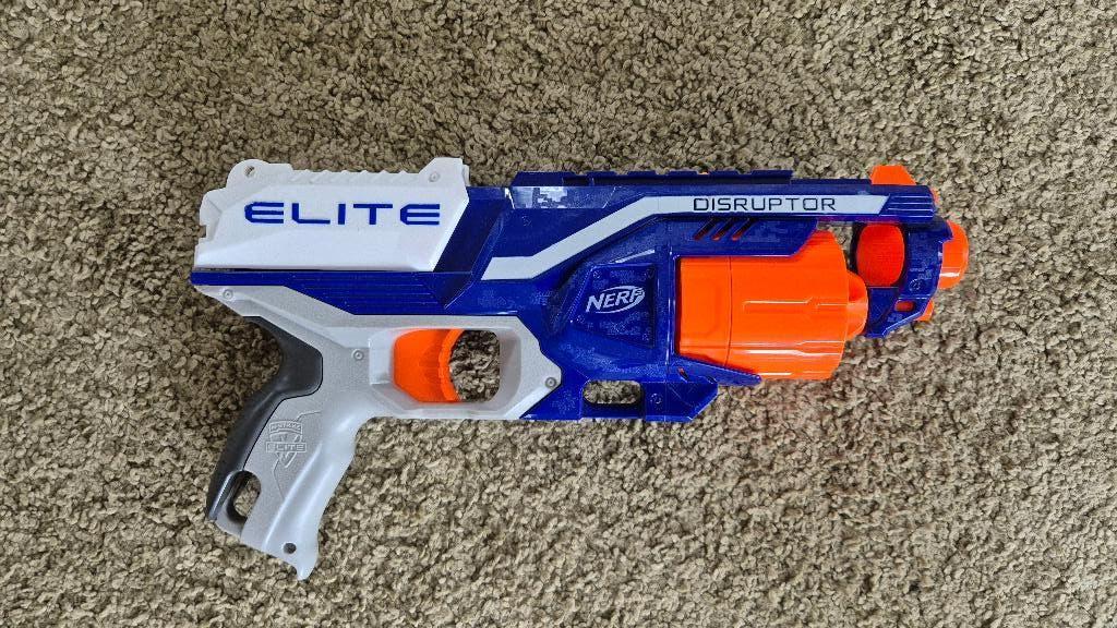 Nerf N-Strike Disruptor blaster, Ophalen of Verzenden, Gebruikt