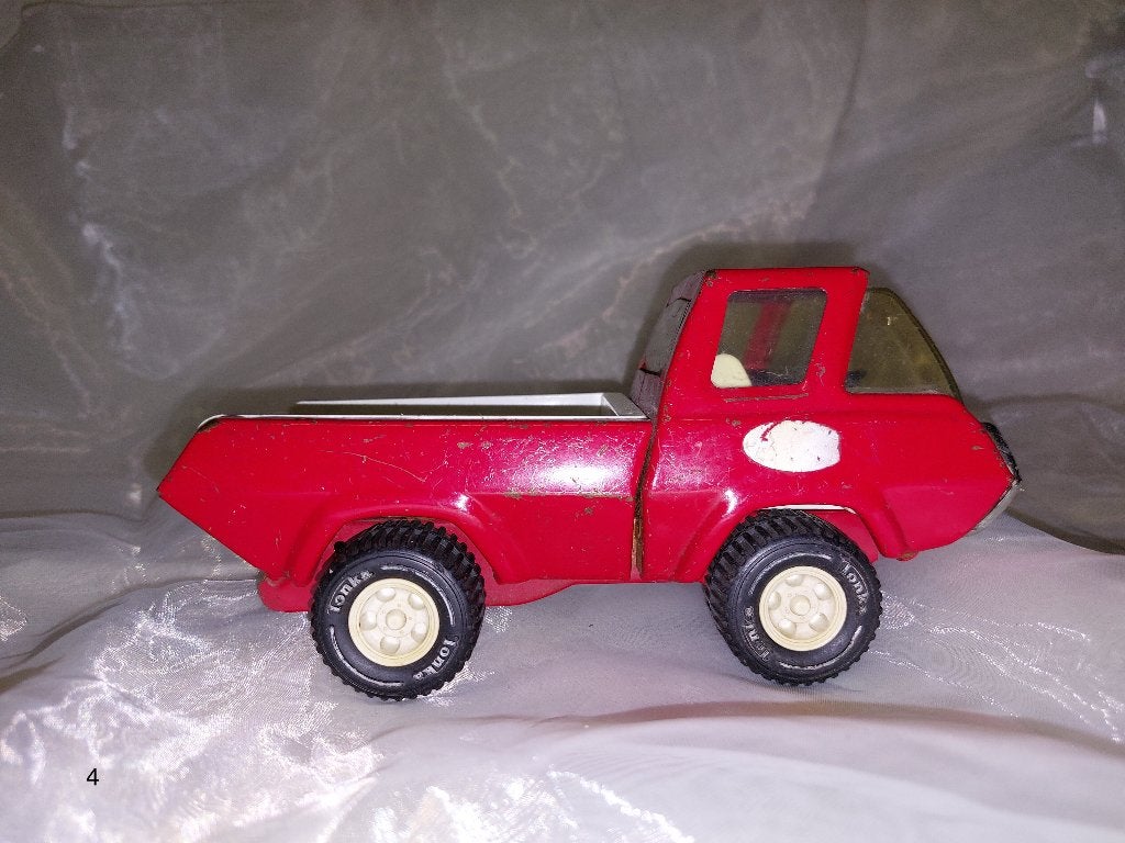 (4-5-12)Vintage jaren 1970 speelgoed Tonka truck en 2x jeep, Ophalen of Verzenden