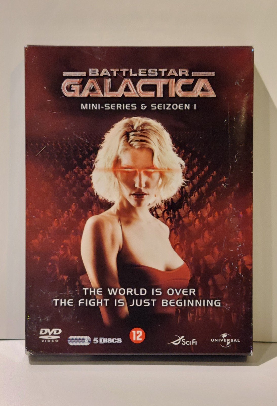 Battlestar Galactica  Mini-Series & Seizoen 1 (5 DVD) sci-fi, Engels, Nederlands, Ophalen of Verzenden, Zo goed als nieuw