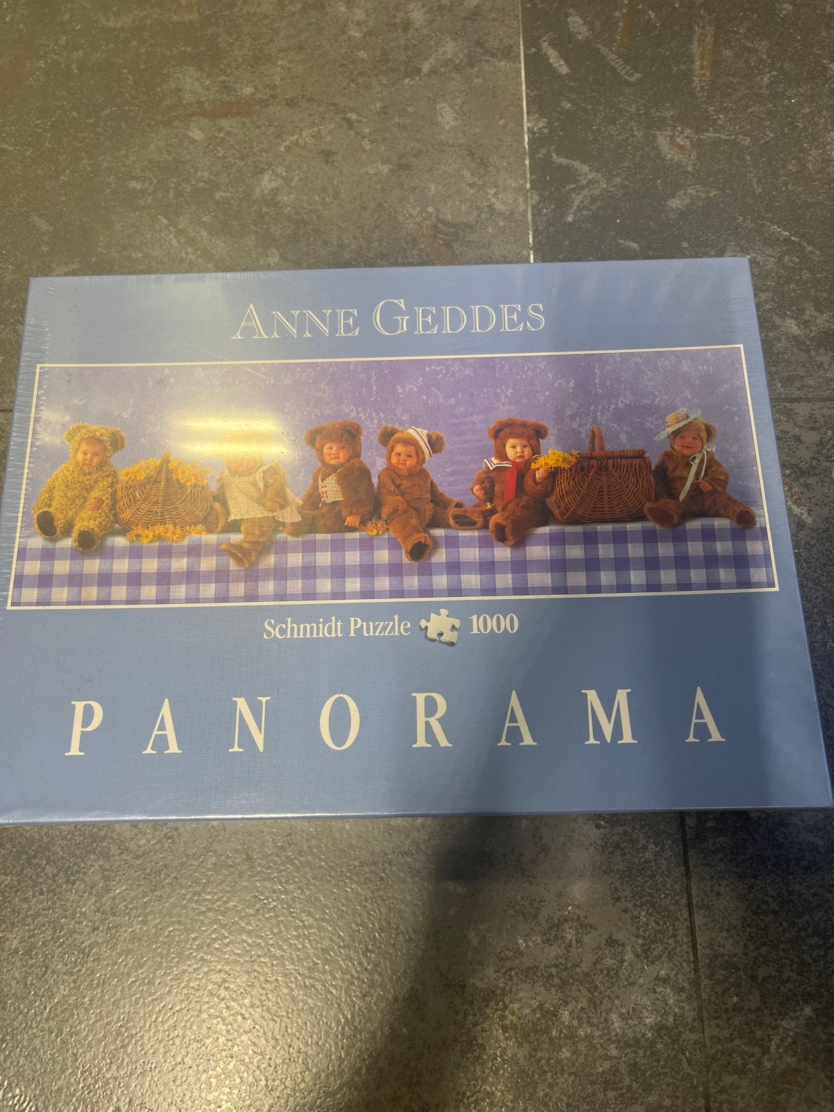 Anne Geddes Schmidt Panorama Puzzel 1000 stukjes, Ophalen of Verzenden, 500 t/m 1500 stukjes, Nieuw, Legpuzzel